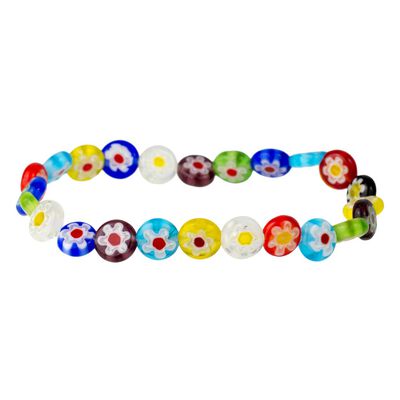 Millefiori bead bracelet